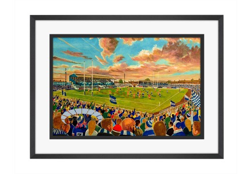 Station Road Stadium Fine Art Print - Swinton Rugby League Station Road Stadium Fine Art Print - Swinton Rugby League
